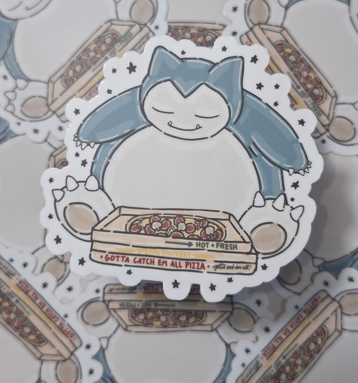 Lazy Pizza Sticker