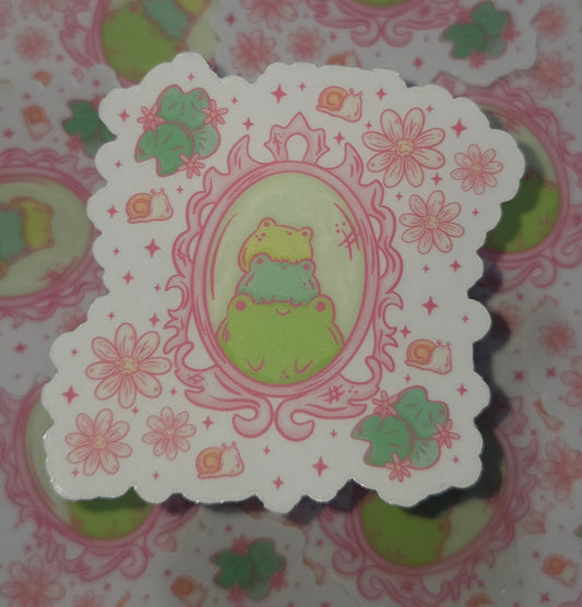 Frog Frame Sticker