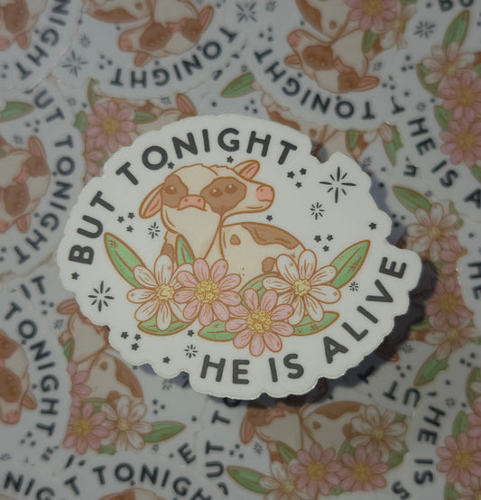 2 Headed Cow Sticker