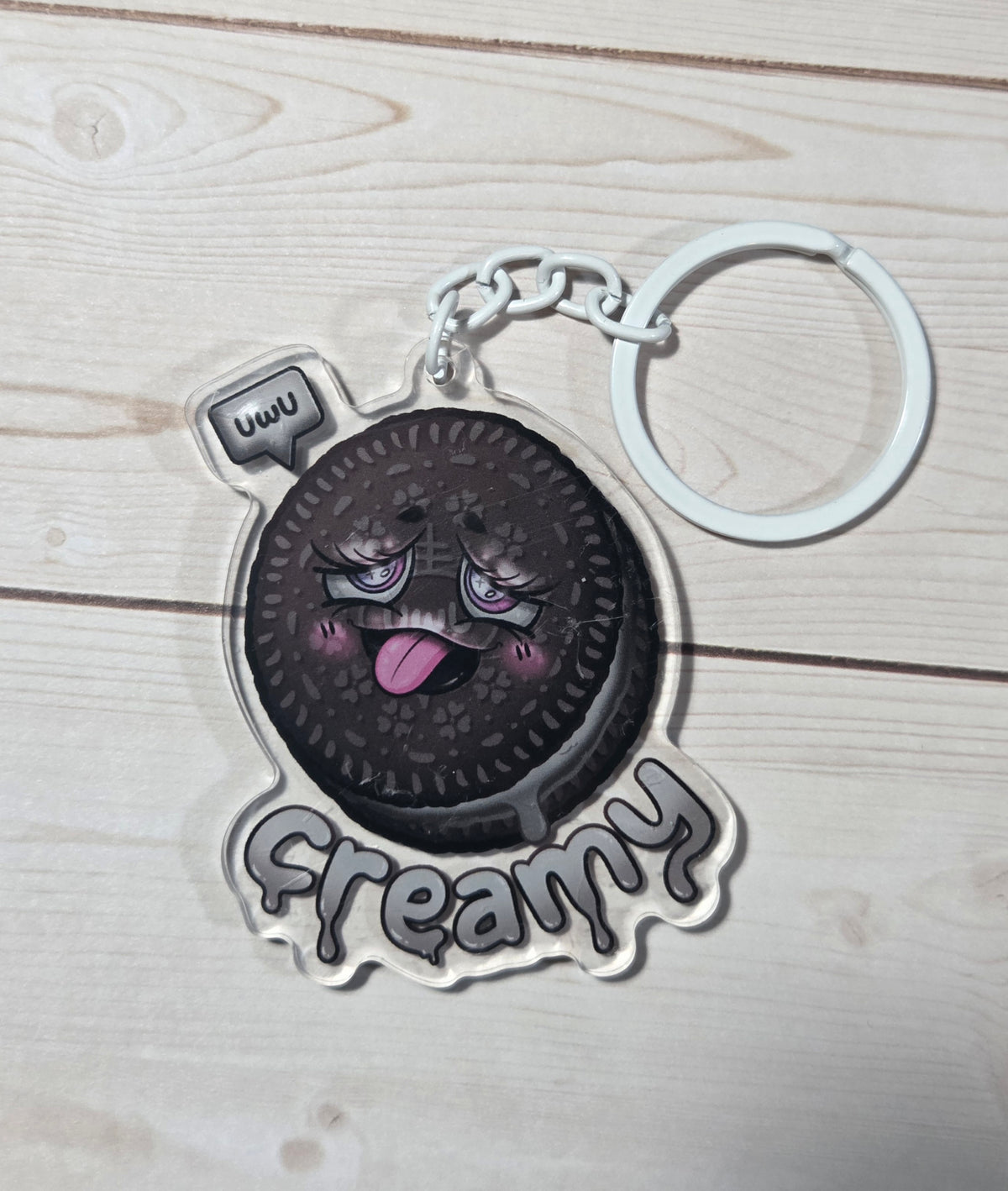 UwU Oreo Keychain
