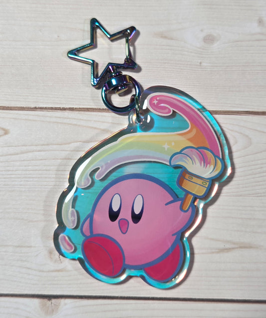 Pink Ball Keychain
