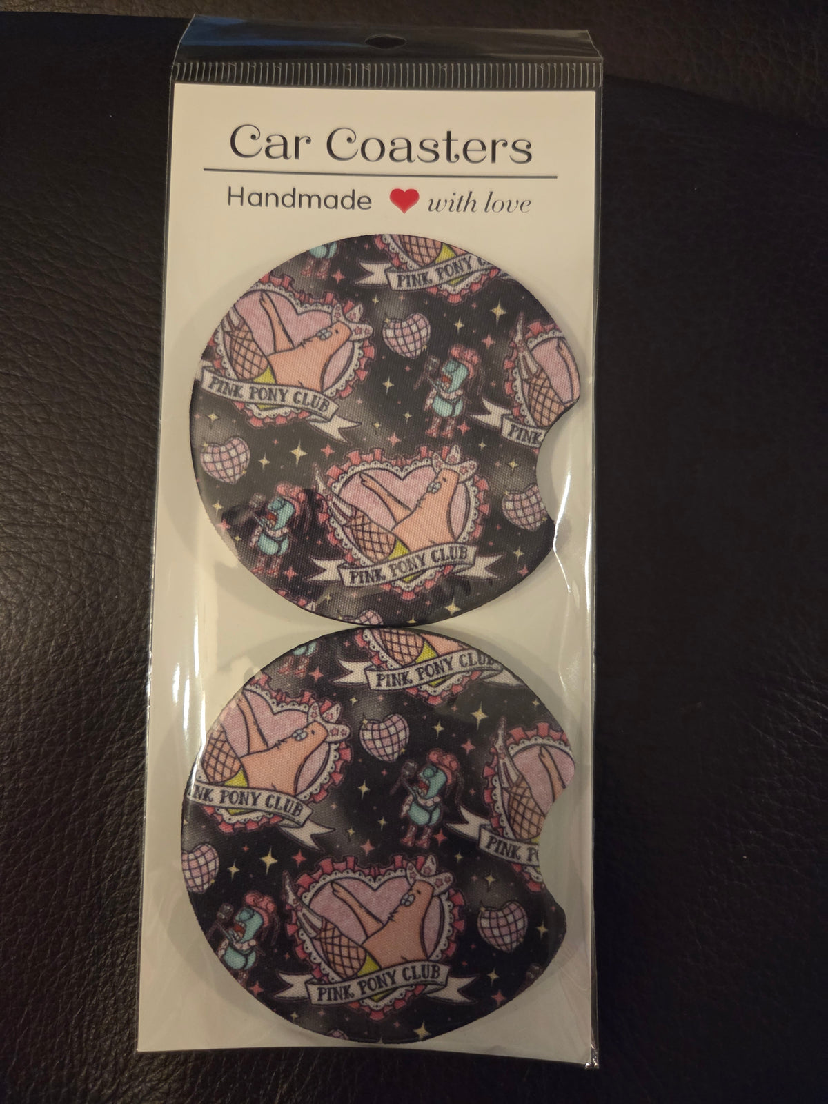 Pink Pony Car Coaster