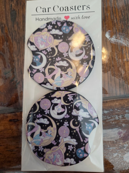 Moon Girl Car Coaster