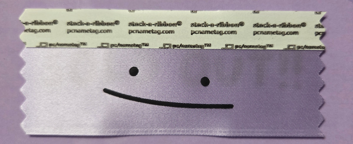 Pink Blob Badge Ribbon