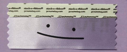 Pink Blob Badge Ribbon
