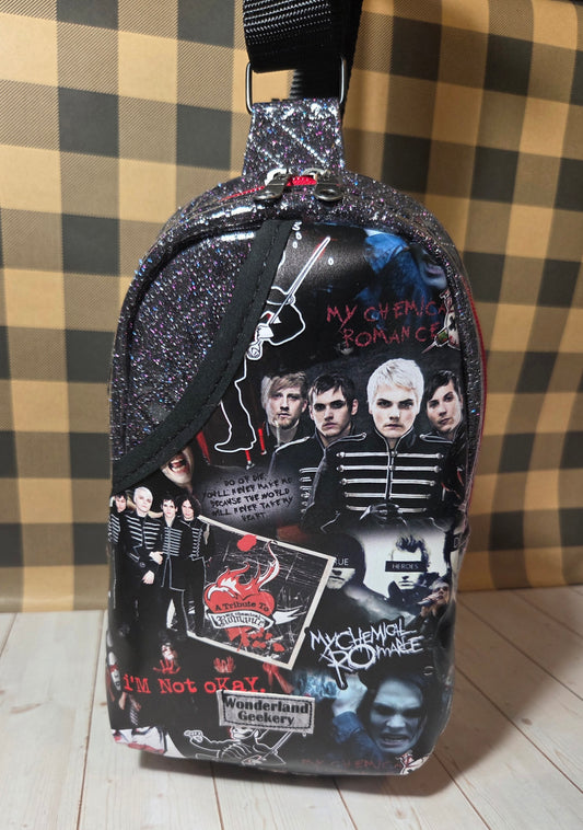 Black Parade Quilted Sling Bag