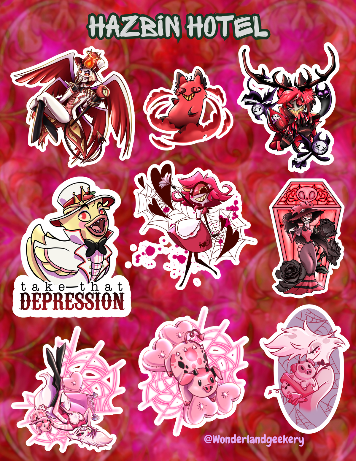 Hazbin Sticker Sheet
