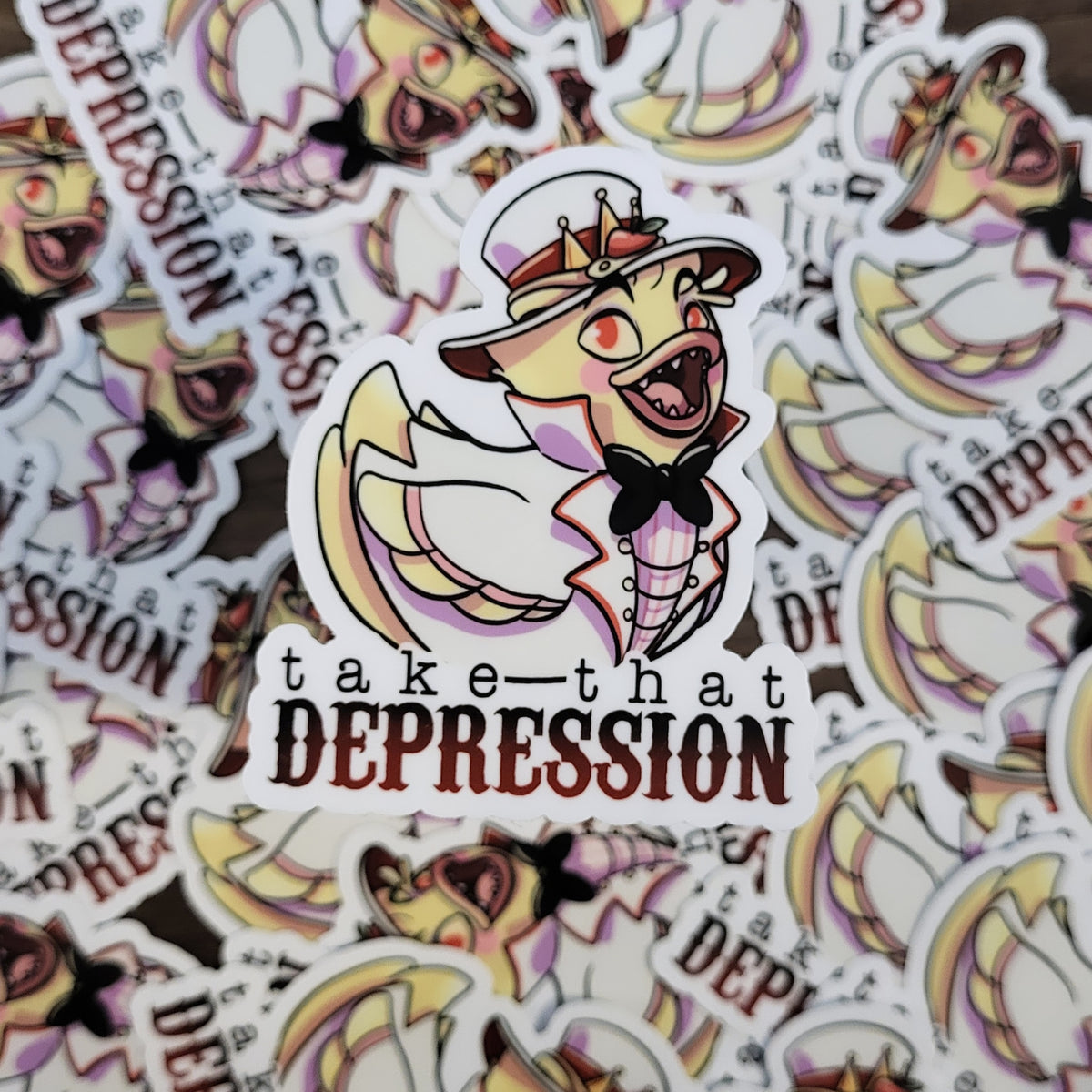 Depression Duck Sticker