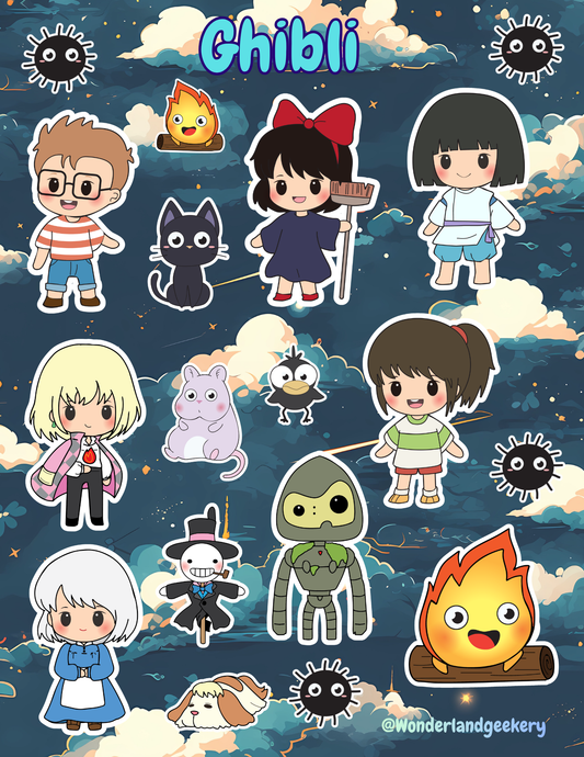 Ghibli Sticker Sheet